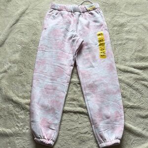 Lazypants Nova Premium Fleece Relaxed Sweatpants In Pink Camp Size Small